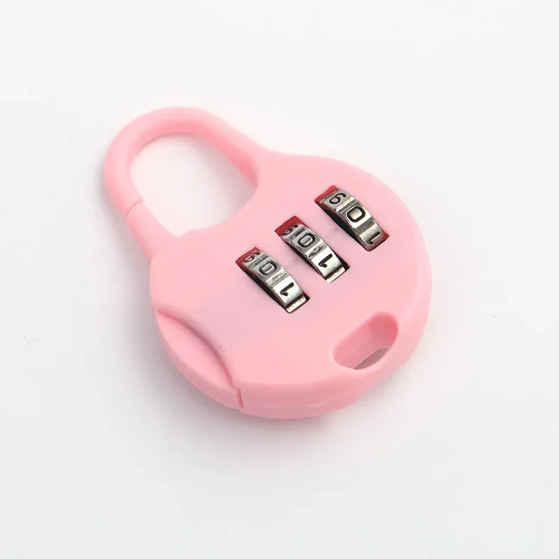 mini cadenas de voyage à 3 chiffres, couleur aléatoire, pour valise, bagages, sécurité, code de mot de passe, 4/8 pièces