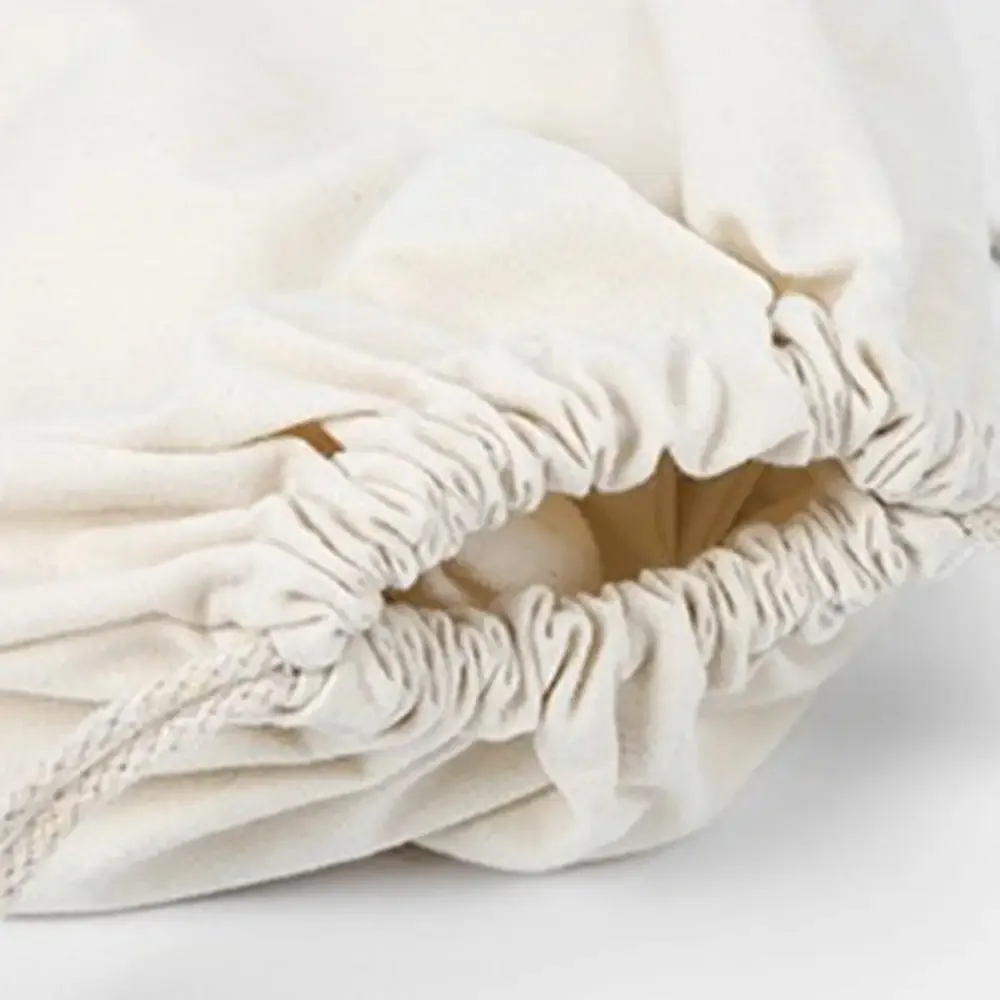 sac de rangement en coton avec cordon de serrage, sacs en toile blanche pour bonbons, pochette cadeau, sacs réutilisables pour articles ménagers, sacs anti-poussière