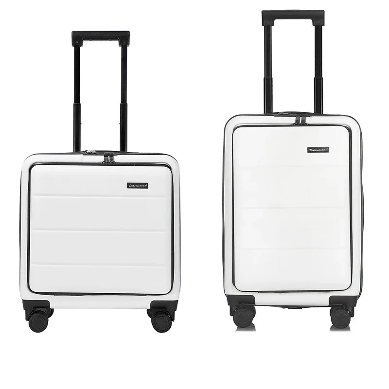 klqdzms valise de haute qualité sur roulettes 20"22"24"26 pouces, ouverture frontale, bagage de cabine multifonctionnel, valise trolley.