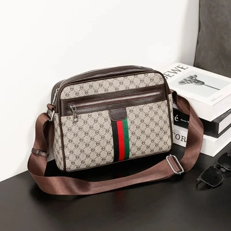 sac à bandoulière de luxe pour hommes, sacs à bandoulière avec lettres imprimées, design de marque, sacoche à bandoulière