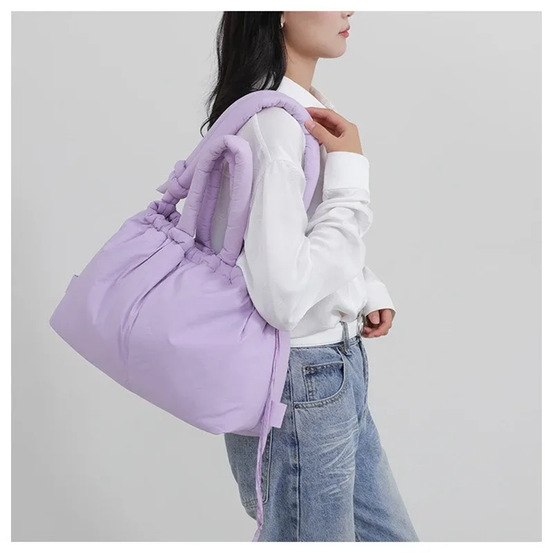 nouveau sac femme vers le bas rembourré veste sac mode unique épaule sac fourre-tout sac à dos sac à bandoulière mochila femininas grand sac fourre-tout