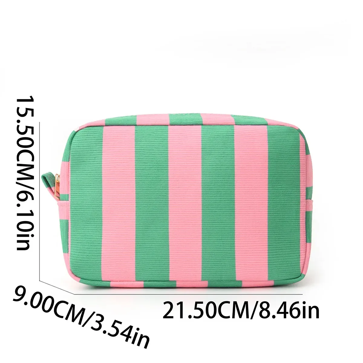 feihong sac cosmétique rayé transfrontalier velours côtelé sac de toilette portable de grande capacité sac de rangement de grande valeur de mode de voyage