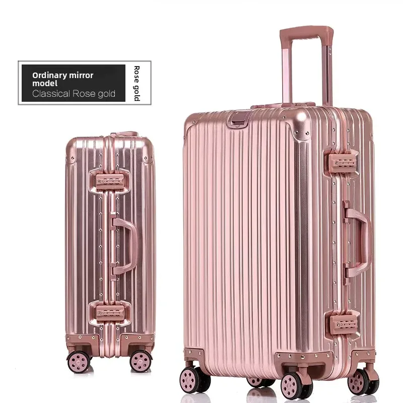 valise colenara 20"24"26"29 pouces, valise à roulettes en alliage d'aluminium et de magnésium, bagage de cabine, sac de voyage, valise à roulettes pour homme, valise de voyage d'affaires