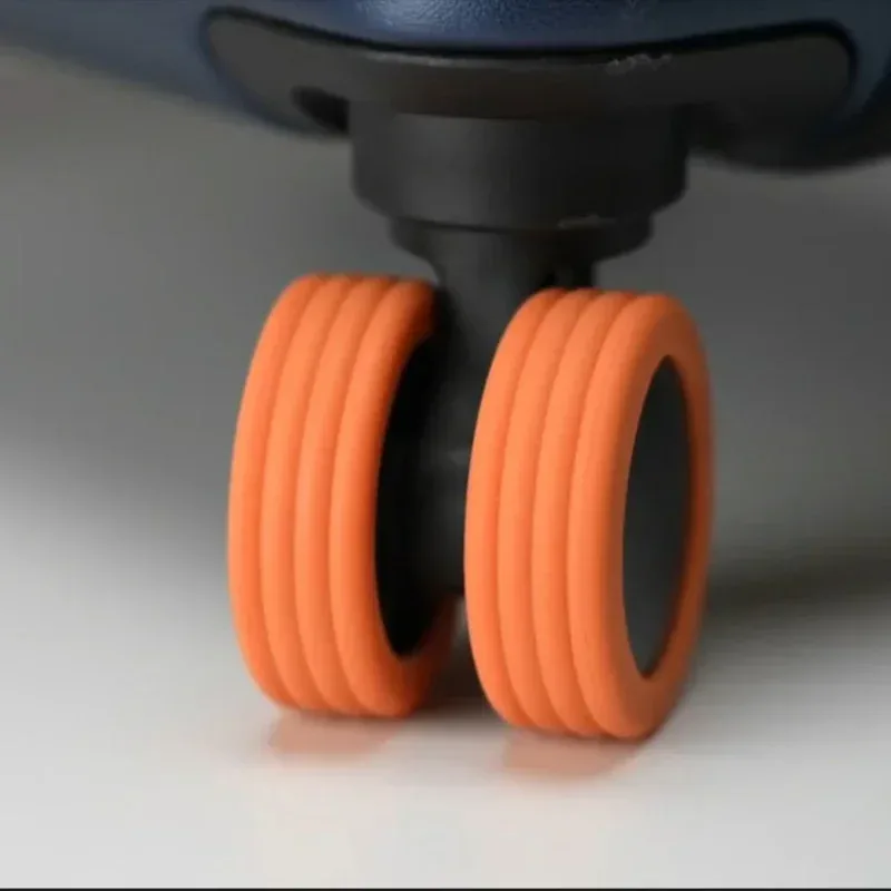 protège roues caoutchouc violet bleu orange rose protection bagages silicone qualite alimentaire installation simple voyage
