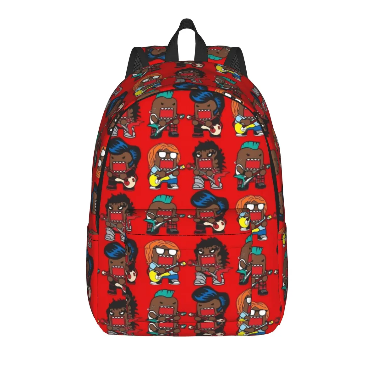 sac à dos meme domo kun pour adolescents, durable, pour étudiants, randonnée, voyage, sac à dos de jour avec motif de poupée anime, pour hommes et femmes, sacs en toile pour ordinateur portable