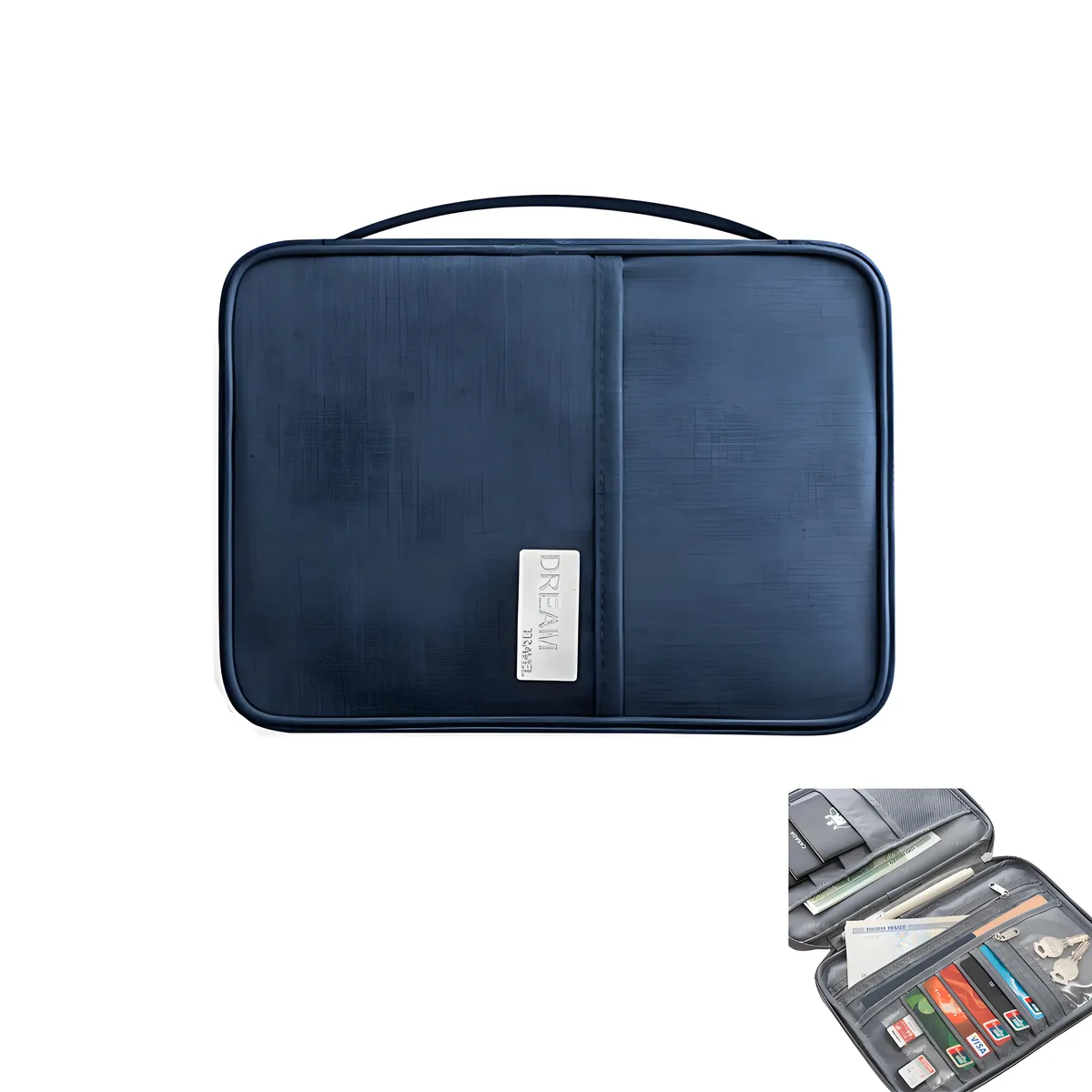 porte-passeport étanche, sac de voyage portable, organisateur de passeport multifonctionnel, mallette de documents, sac de rangement pour femmes et hommes