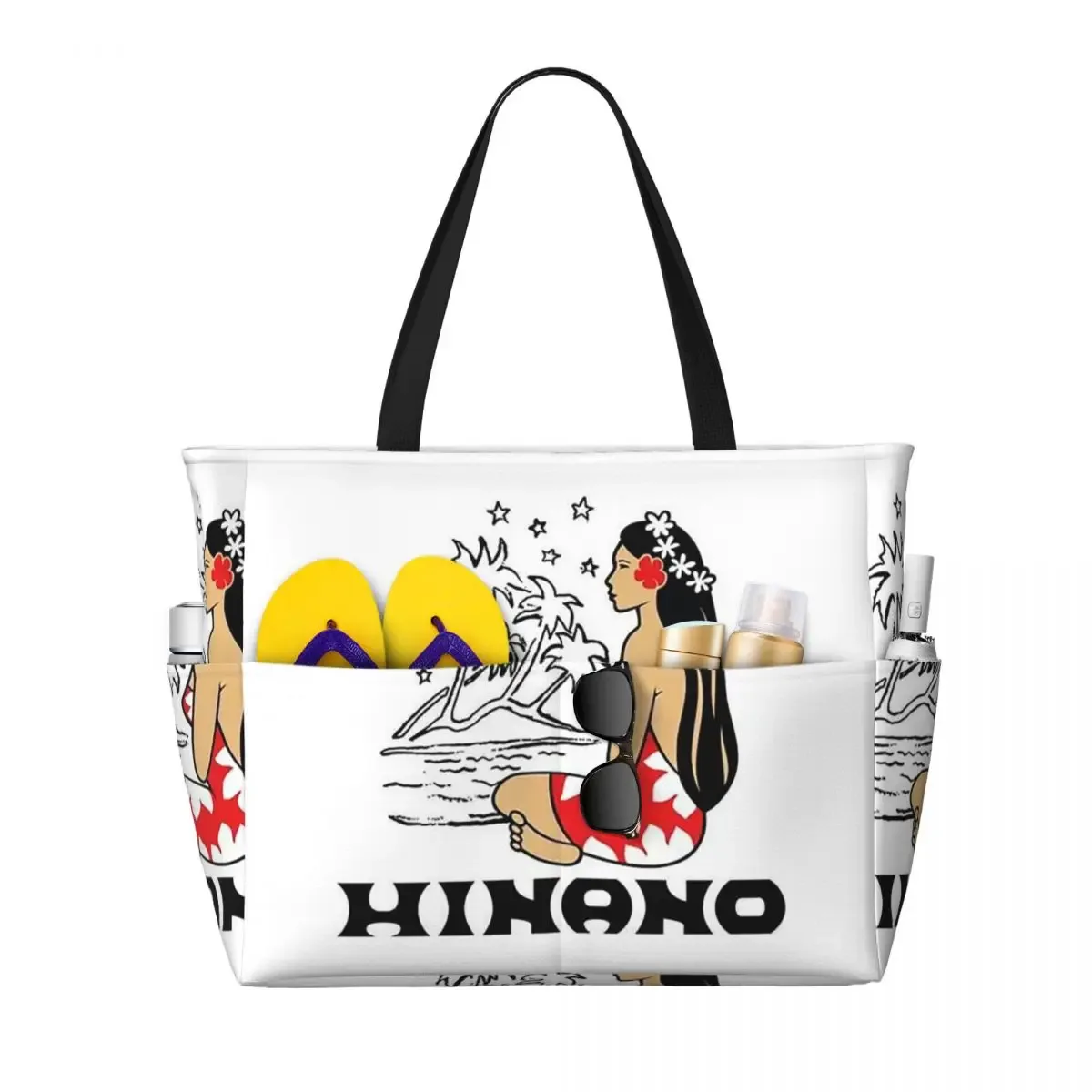 hinano tahiti beach tote bag sport gym yoga duffle grand sac fourre-tout pour femme sac de voyage sac de fitness
