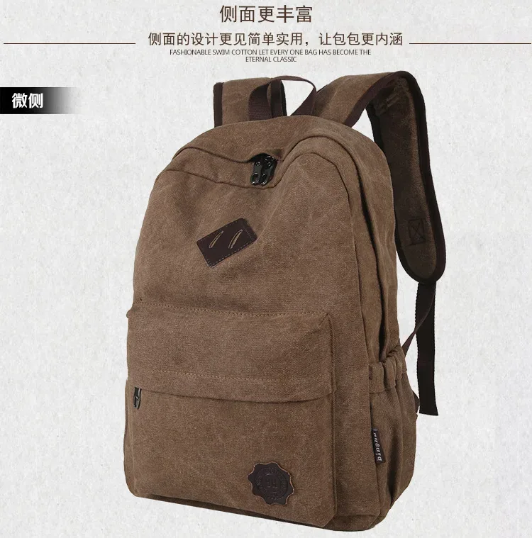 yoreai-sac à dos en tissu toile pour homme, grande capacité, décontracté, multifonction, école, étudiant, voyage, gt, simple, nouveau