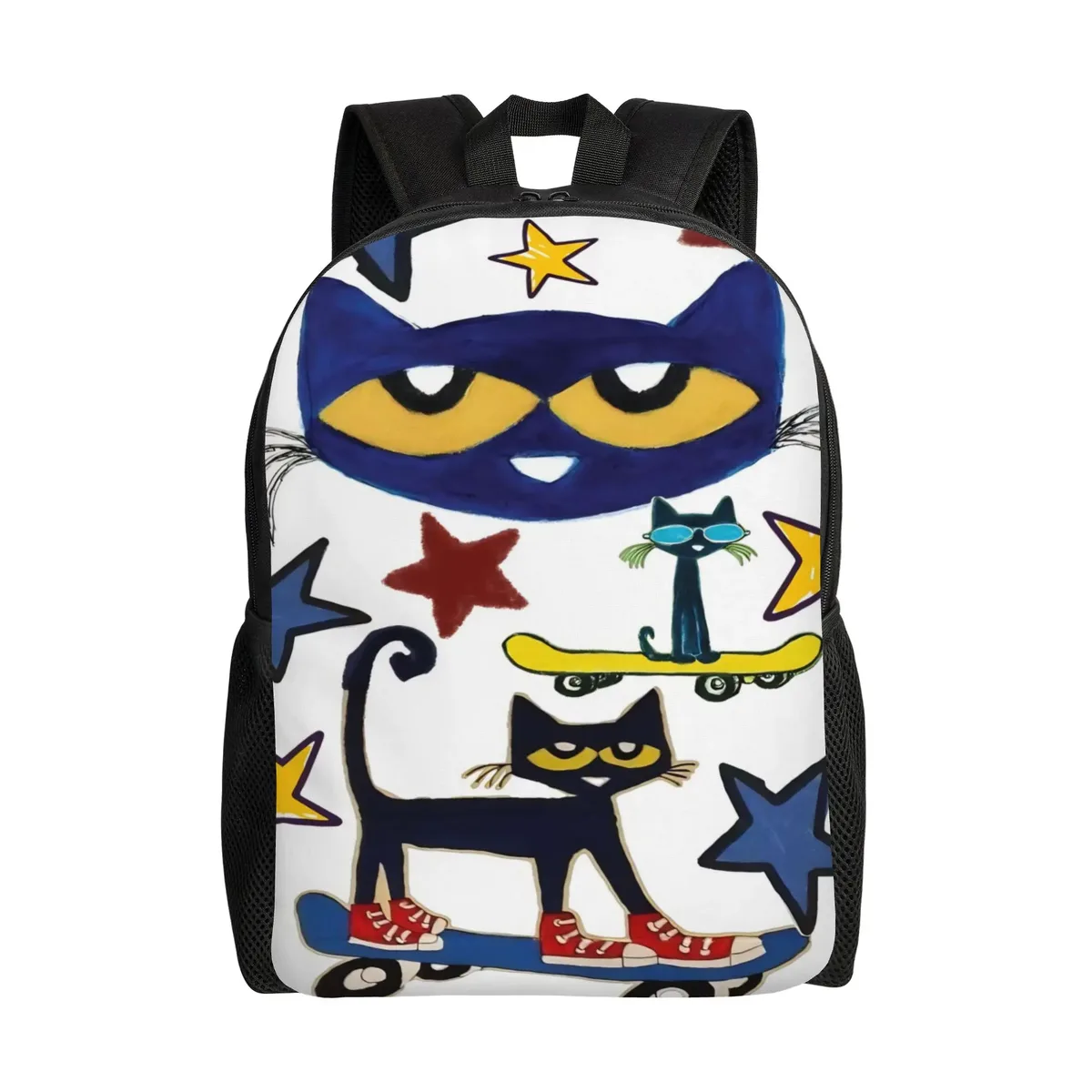 sac à dos classique petes cartoon cats, cadeau idéal pour le lycée, les affaires, sac à dos mignon pour hommes et femmes, sacs en toile pour l'université.