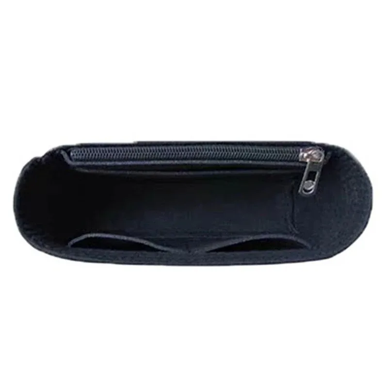 organisateur de sac de luxe en feutre avec fermeture éclair latérale, doublure intérieure portable et séparateur de forme pour sac à bandoulière