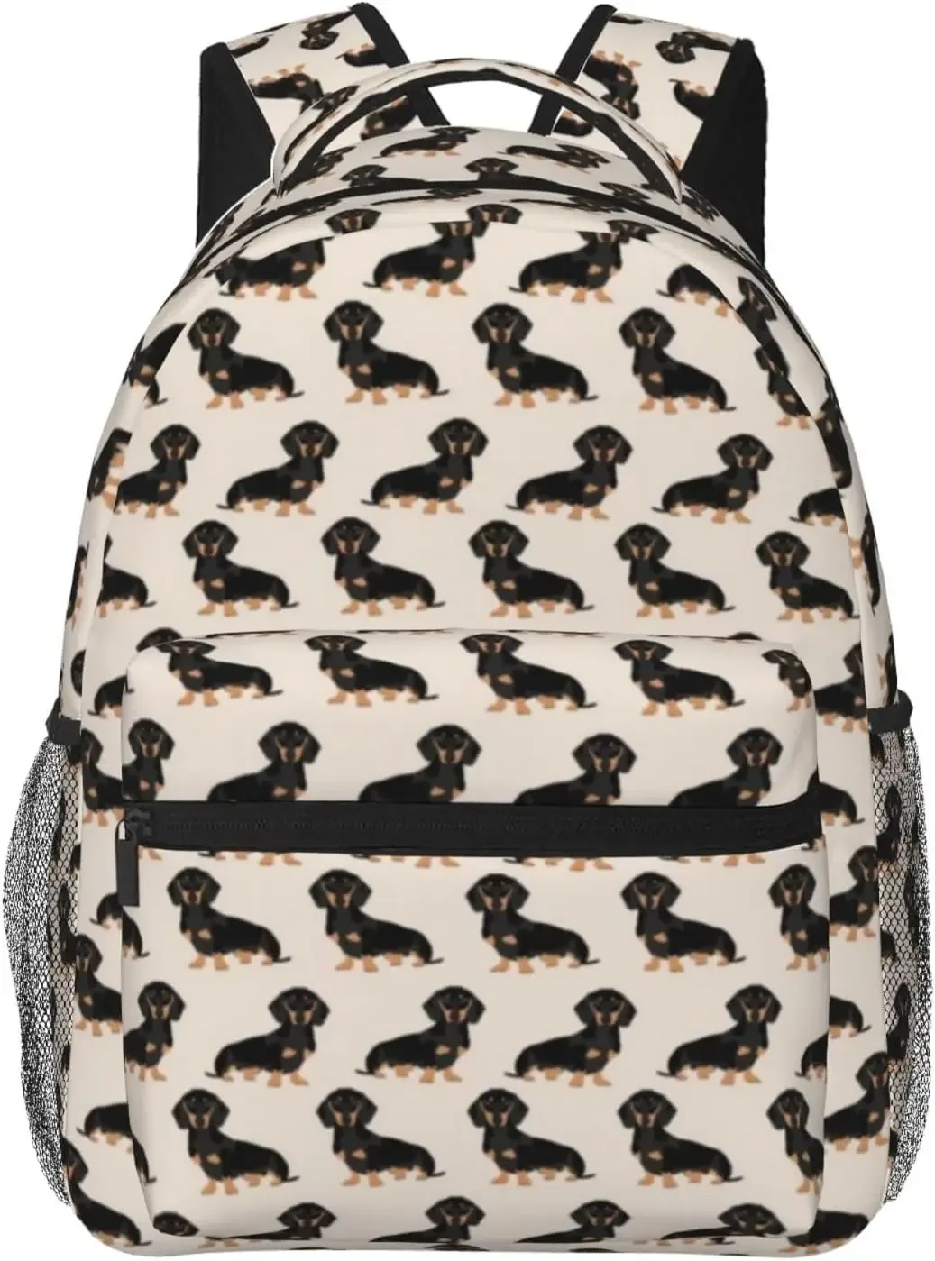 sac à dos en tissu doxie dachshund weiner pour chiens de compagnie, sacs à dos avec sangles initiées réglables pour le voyage, mode wiener