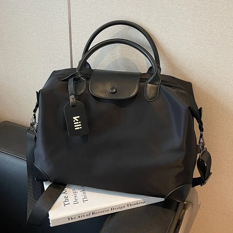 grand sac de voyage avec compartiment sec/humide, idéal pour la gym, le yoga, les week-ends, les séjours d'une nuit, bagage cabine avec compartiment à chaussures, sac à bandoulière