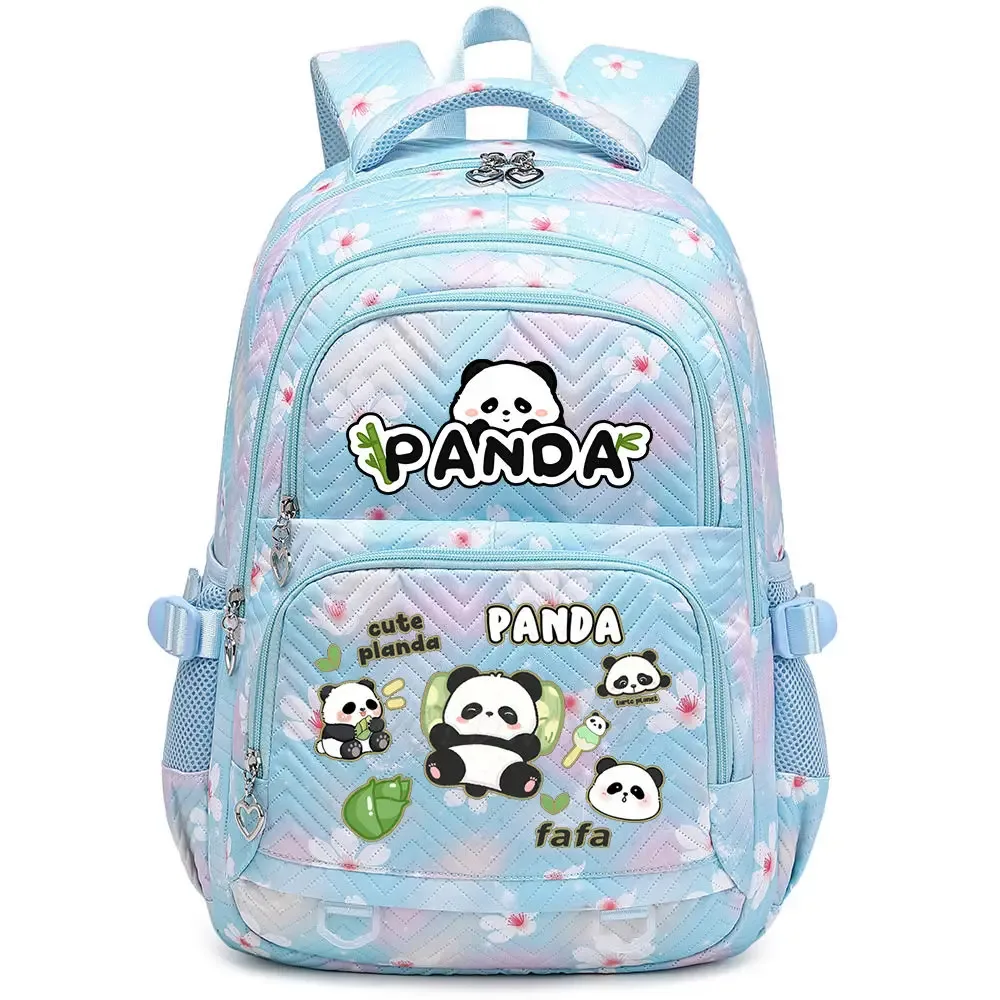 nouveau panda he hua sac à dos mignon dessin animé imprimé étudiant cartable mode garçons filles haute qualité grande capacité voyage sacs à dos