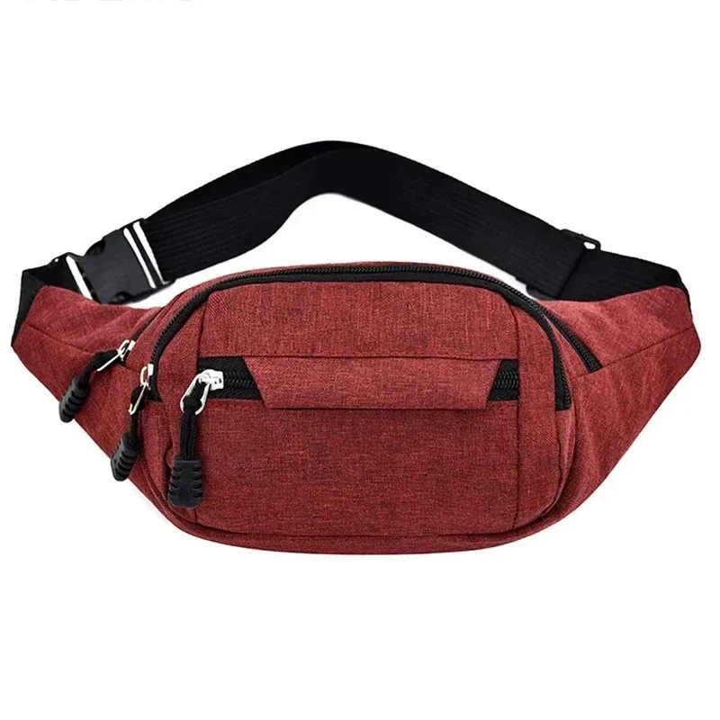2025 hommes sport fanny pack mode téléphone femme poitrine sac unisexe taille sac femmes petite toile épaule décontracté sacs à bandoulière