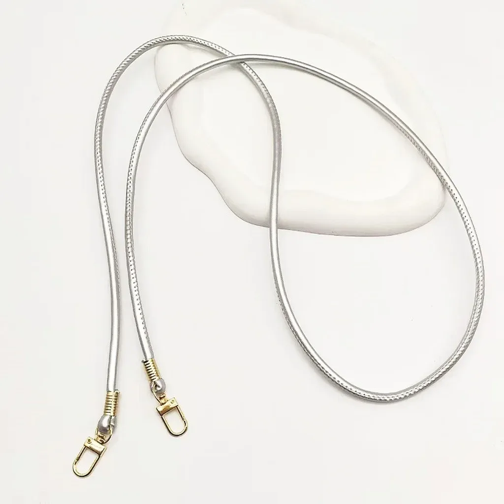 nouvelle sangle de remplacement fine et ronde en cuir pu, couleur unie, pour sac bandoulière ou croisé, longue de 120 cm, accessoire cordon de téléphone
