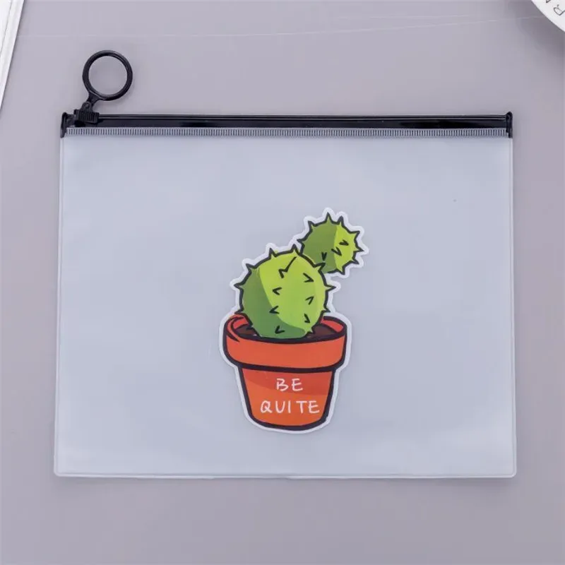 sac à cosmétiques en pvc transparent cactus pour femmes, sac à cosmétiques à fermeture éclair, organisateur de produits de toilette de voyage, sac de rangement étanche, pochette de lavage de maquillage