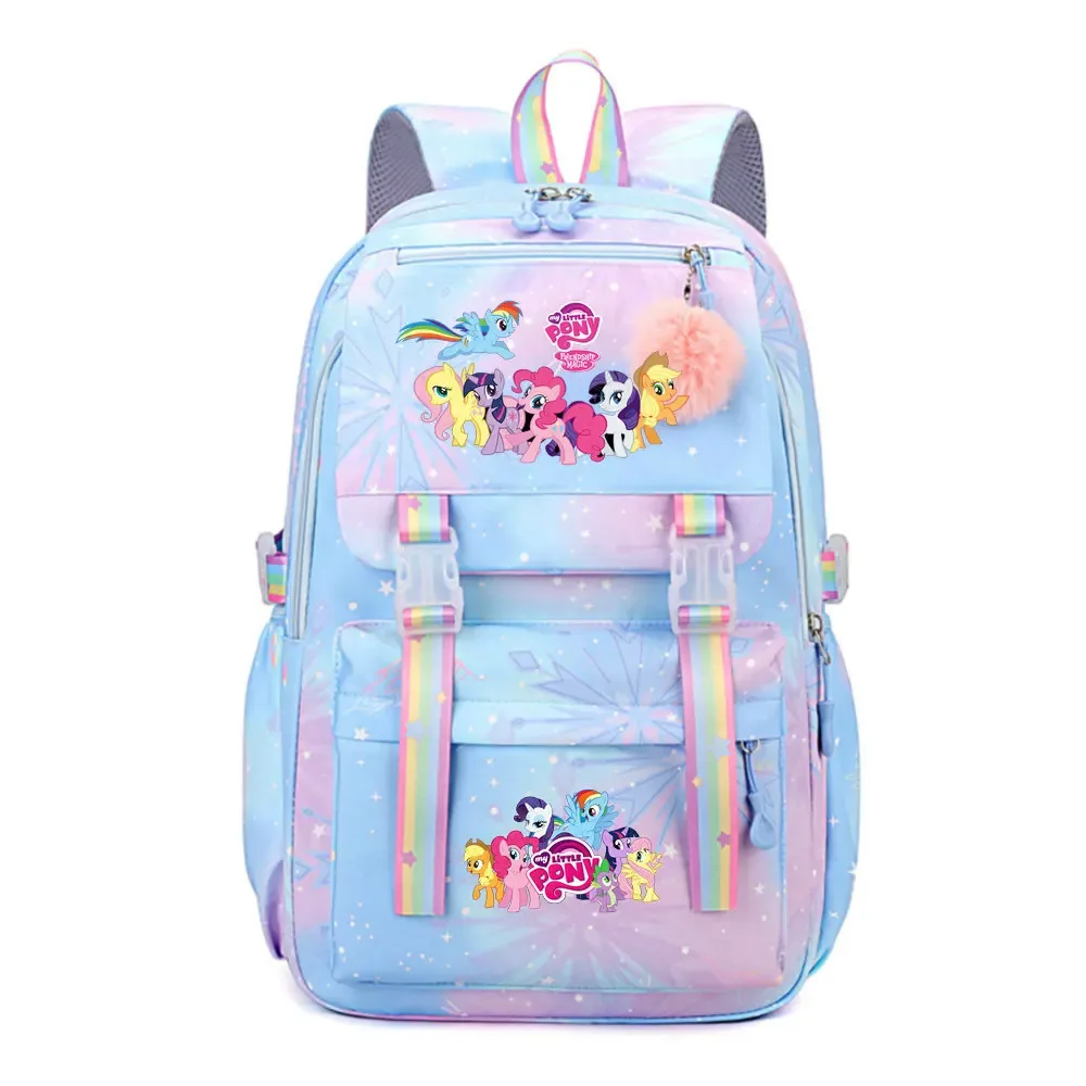 my little pony sac à dos imperméable de grande capacité pour femmes et filles, sac à dos léger pour l'école, sac à dos de voyage décontracté