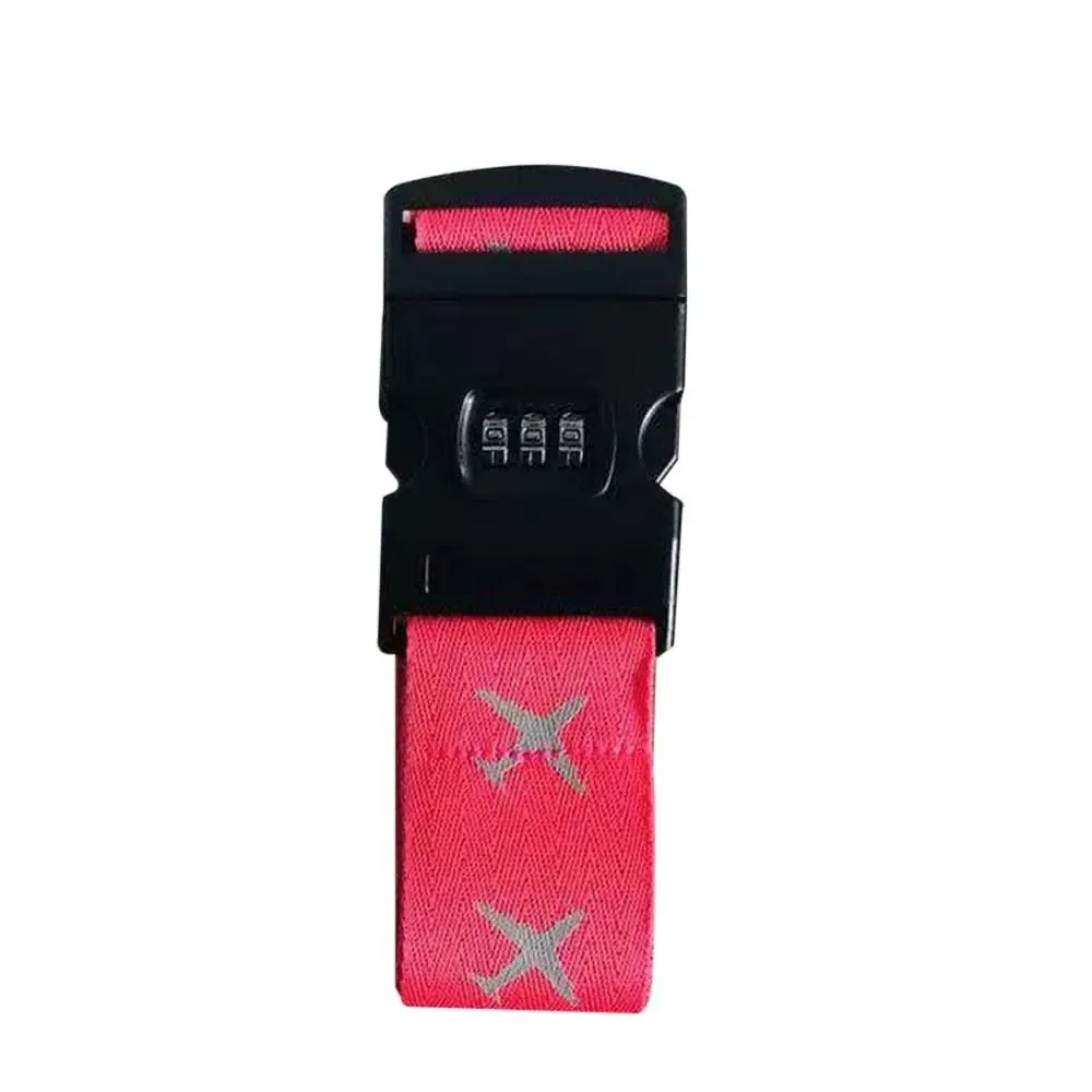 sangle de bagage de voyage, 1 pièce, verrouillage par mot de passe réglable, ceinture d'emballage, verrouillage sécurisé, antivol, ceinture de regroupement
