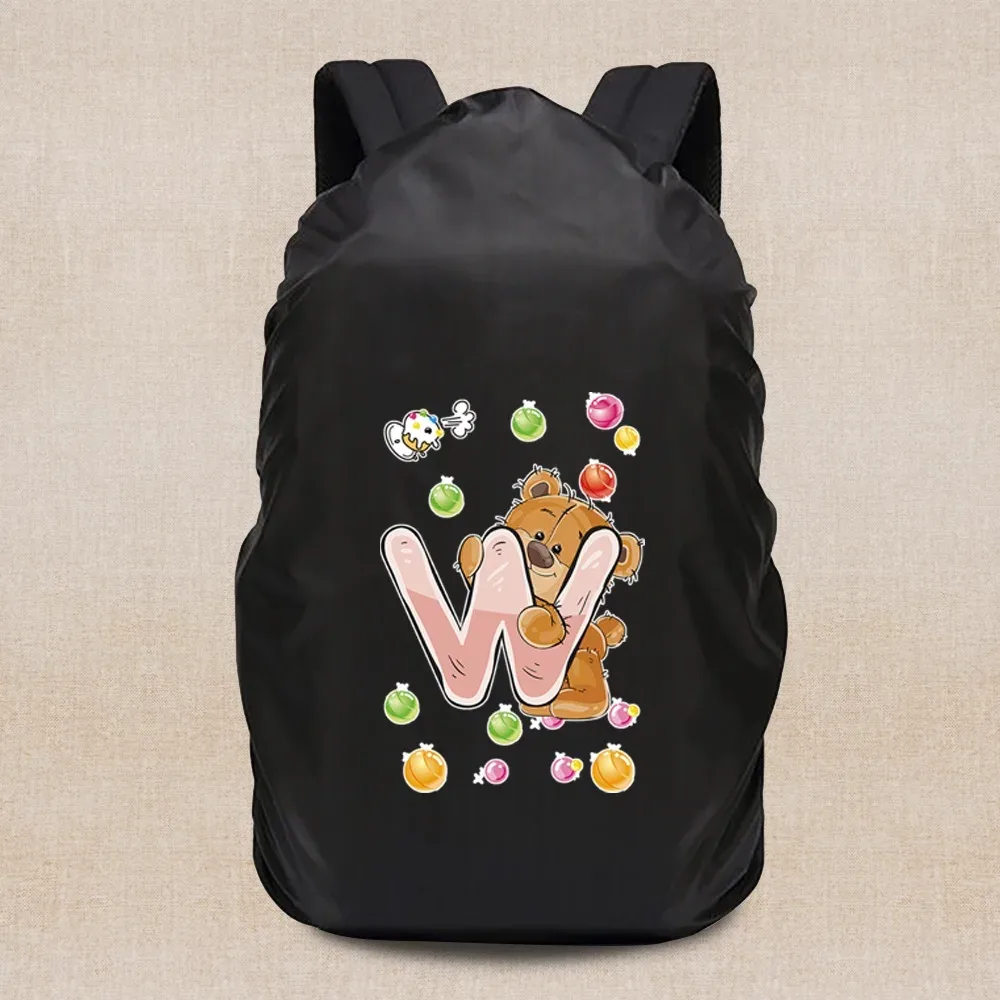 housse de pluie portable légère, housse de voyage série ours 20-70l, sac à dos de camping, étanche à la poussière, accessoires de voyage