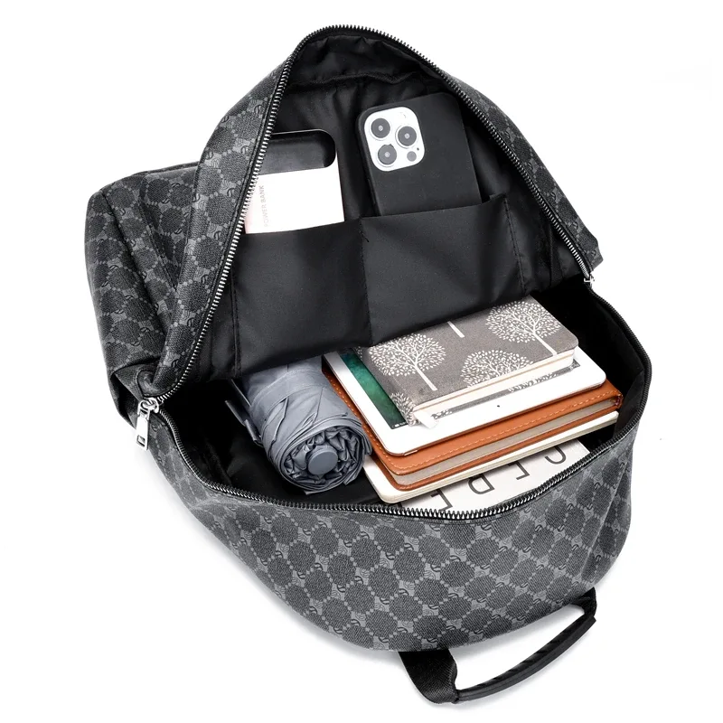 sacs à dos en cuir multifonctions pour femmes et hommes, sac à dos de luxe, designer mochila, initié à l'école