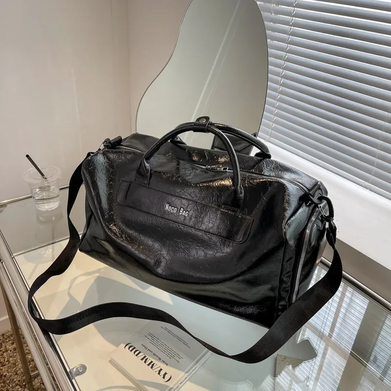 sac de voyage d'affaires grande capacité pour courts séjours, sac à main imperméable en pu pour femme, sac de voyage léger et respirant pour homme