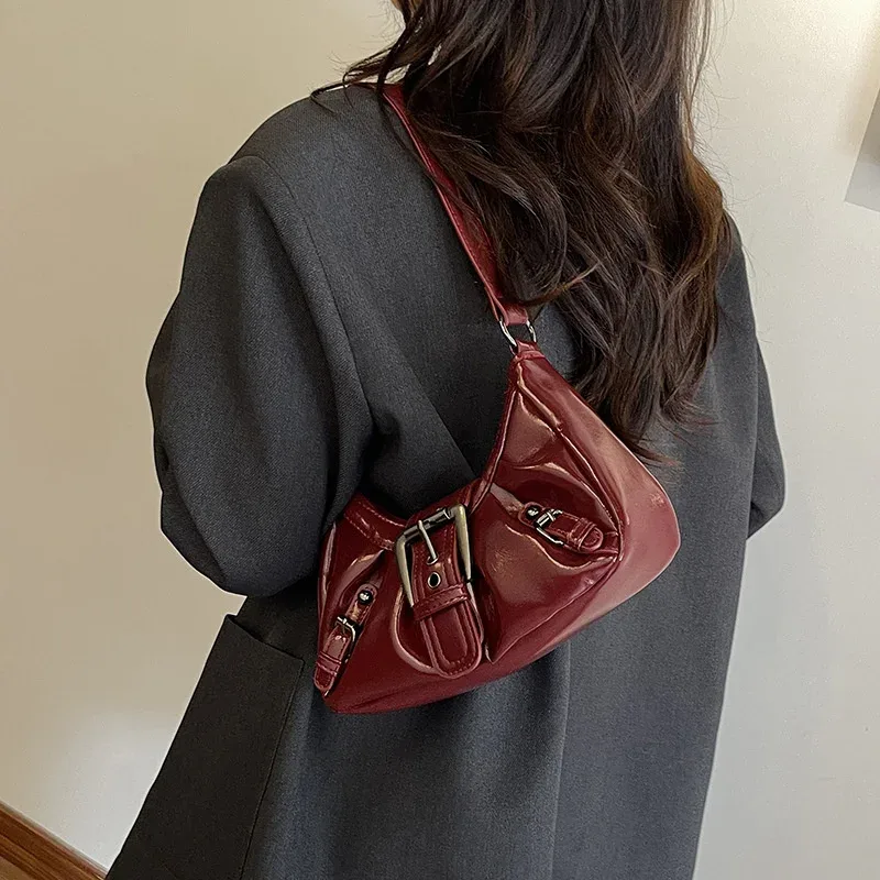 sac à bandoulière plissé rétro y2k pour femme, style maillard, sac sous le bras, pochette, sacs à main pour voyage, travail, shopping – vente chaude