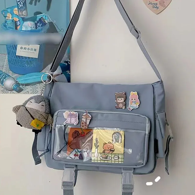 style japonais kawaii itabag pour poupées grands sacs à main nouveaux sacs d'école en nylon pour adolescentes fourre-tout sac à bandoulière jk sac à bandoulière