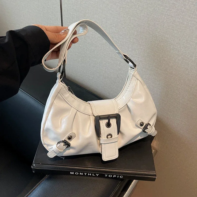 sac à bandoulière plissé rétro y2k pour femme, style maillard, sac sous le bras, pochette, sacs à main pour voyage, travail, shopping – vente chaude
