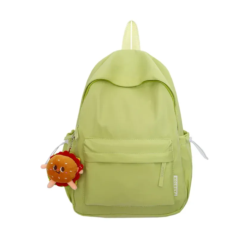 sac dos nylon unisexe noir rose beige vert khaki jaune voyage décontracté polyester intérieure fendue extérieure limon