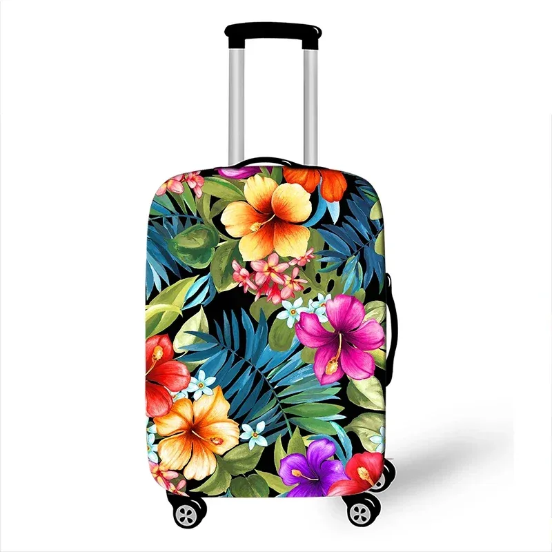 arbre hawaïen plage impression housse de bagage coucher de soleil noix de coco femmes hommes valise de voyage housses de protection horus boîtier de chariot couverture cadeau