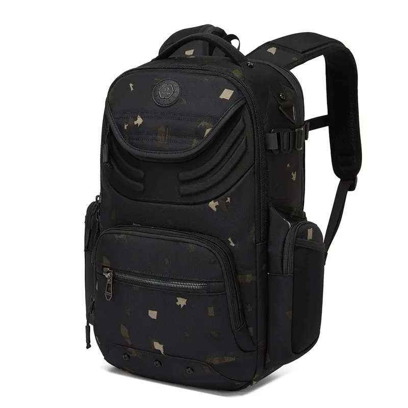 sac à dos d'affaires ozuko pour homme, sac à dos pour ordinateur, imperméable, grande capacité, idéal pour les trajets quotidiens, design simple et élégant, sac d'école haut de gamme.