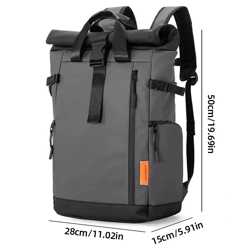 sac de voyage pour hommes, sac à dos pour ordinateur portable de 15.6 pouces, sac à dos étanche pour l'extérieur, le camping, la randonnée, l'école, le collège, le travail