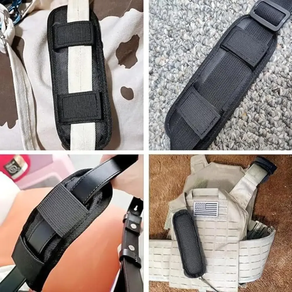 ceinture protection tissu noire ovale bandes velcro confort voyage cou cou bras sécurité robuste
