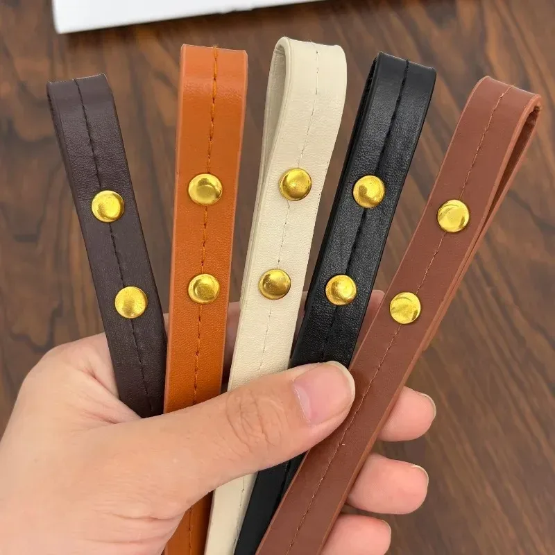 accessoires de mode pour sacs à main : bande de remplacement unie en similicuir pu pour sacs à bandoulière, accessoires de bricolage faits main