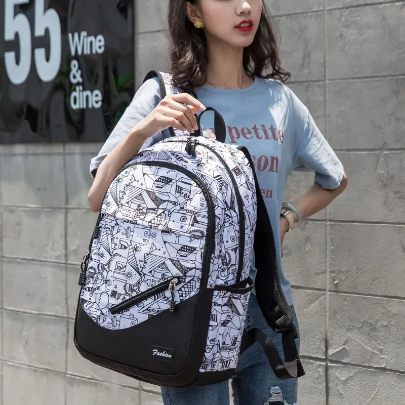 sac à dos d'école imprimé camouflage, cartable orthopédique de grande capacité pour garçons et filles, sacs à dos pour ordinateur portable, sacs d'école en nylon pour adolescents