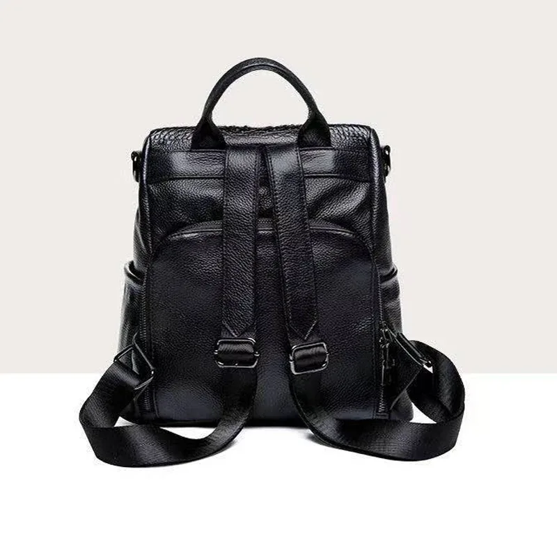 sac à dos en cuir group de vache pour femme, marque de luxe, alligator, décontracté, nouvelle mode 2025