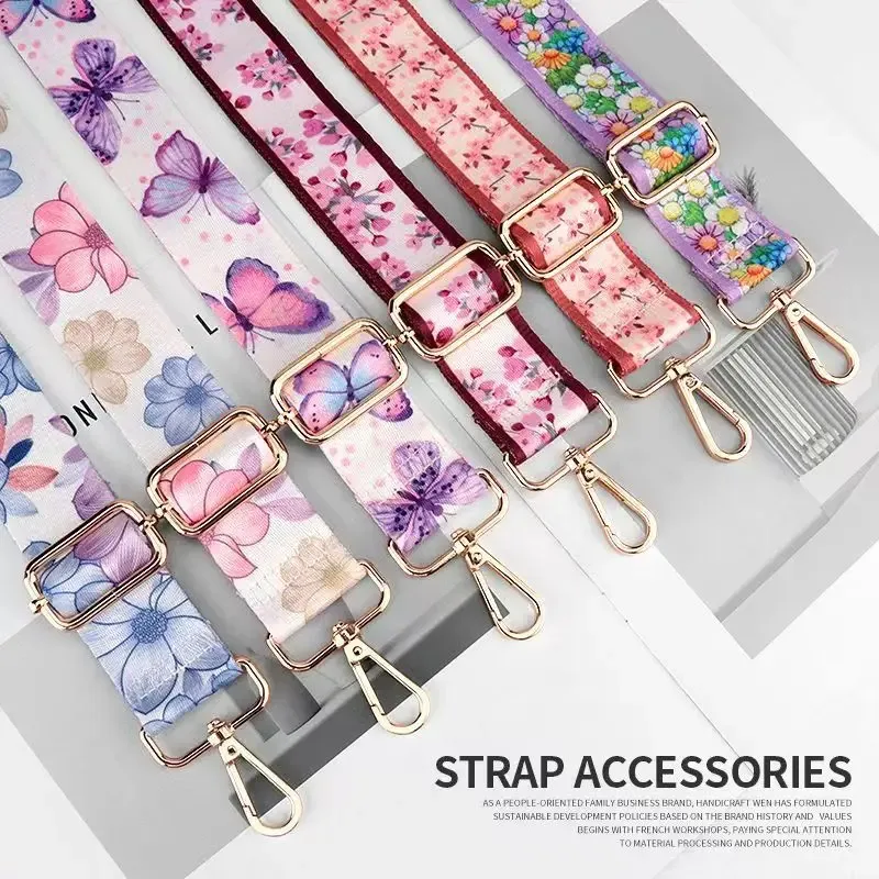 pièces de sac accessoires sangle sacs chaîne en tissu large sac à dos poignée noire bandoulière toile remplacement sac à bandoulière sangle