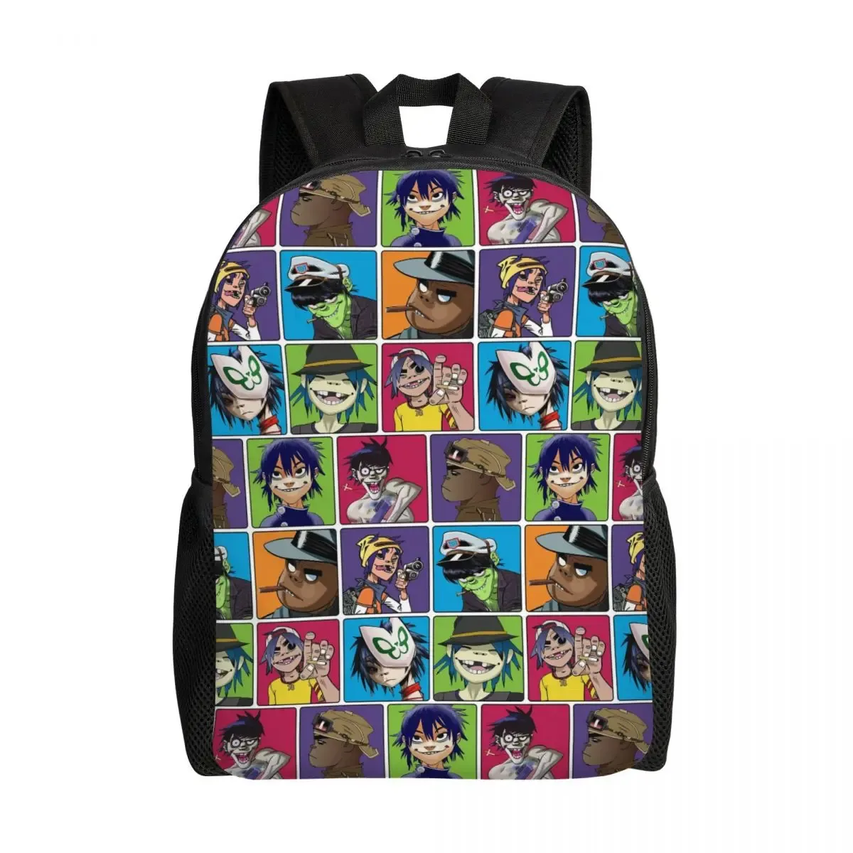 sac à dos de groupe musical gorillaz, sac à livres pour étudiants garçons et filles, sac d'école, sacs à bandoulière pour ordinateur