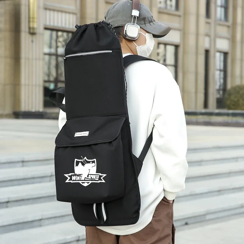 sac à dos de voyage personnalisé pour longboards, avec logo, pour l'extérieur, double bandoulière, impression en gros de motifs photo