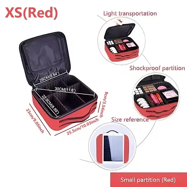nouveau oxford trousse de maquillage pour femmes professionnel grande capacité voyage trousse à cosmétiques étanche manucure maquillage boîte à outils