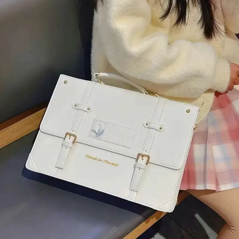 y2k style preppy grande capacité ita sac à dos lolita fille transparent mode bricolage affichage sac à bandoulière sac à bandoulière mignon sac à main