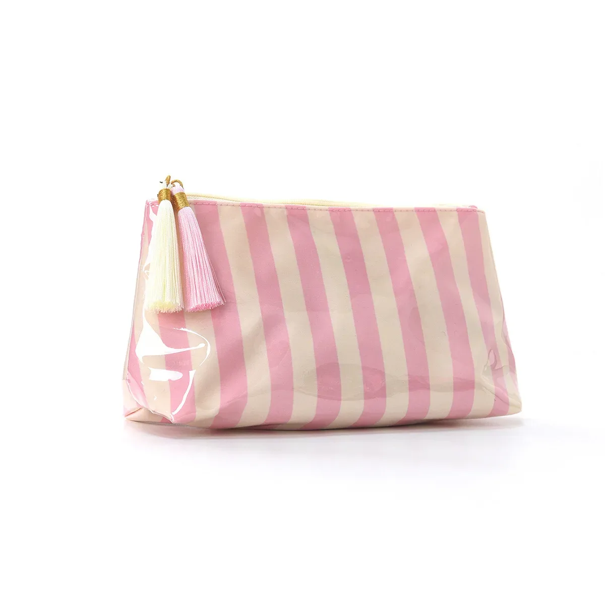 trousse de maquillage grande capacité avec pendentif pompon, sac de rangement pour articles de toilette, sac de voyage, cadeau pour femme et fille, utilisation au bureau et à la maison
