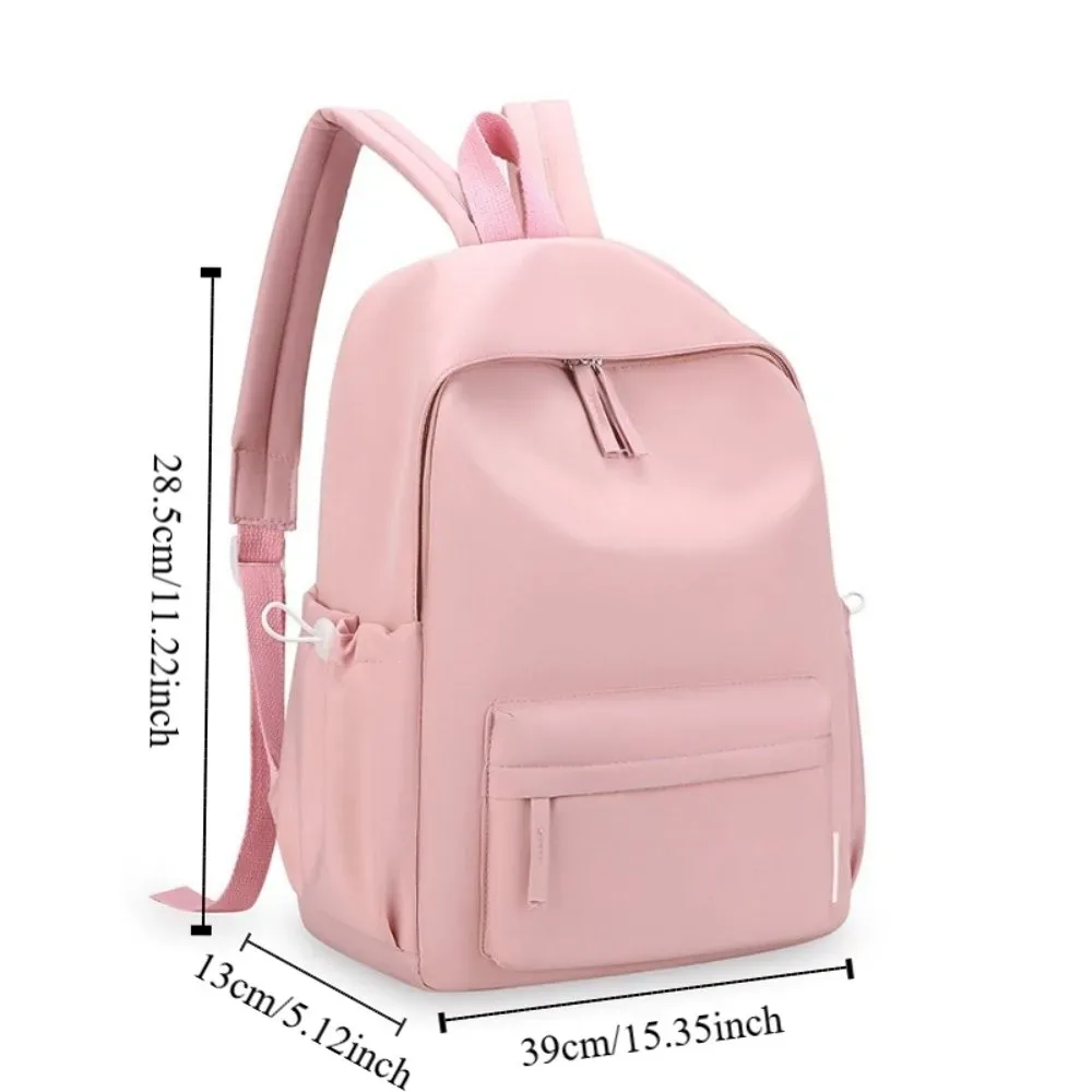 petit sac à dos uni simple, sac à dos de style coréen pour étudiants, sac à main décontracté pour femmes.