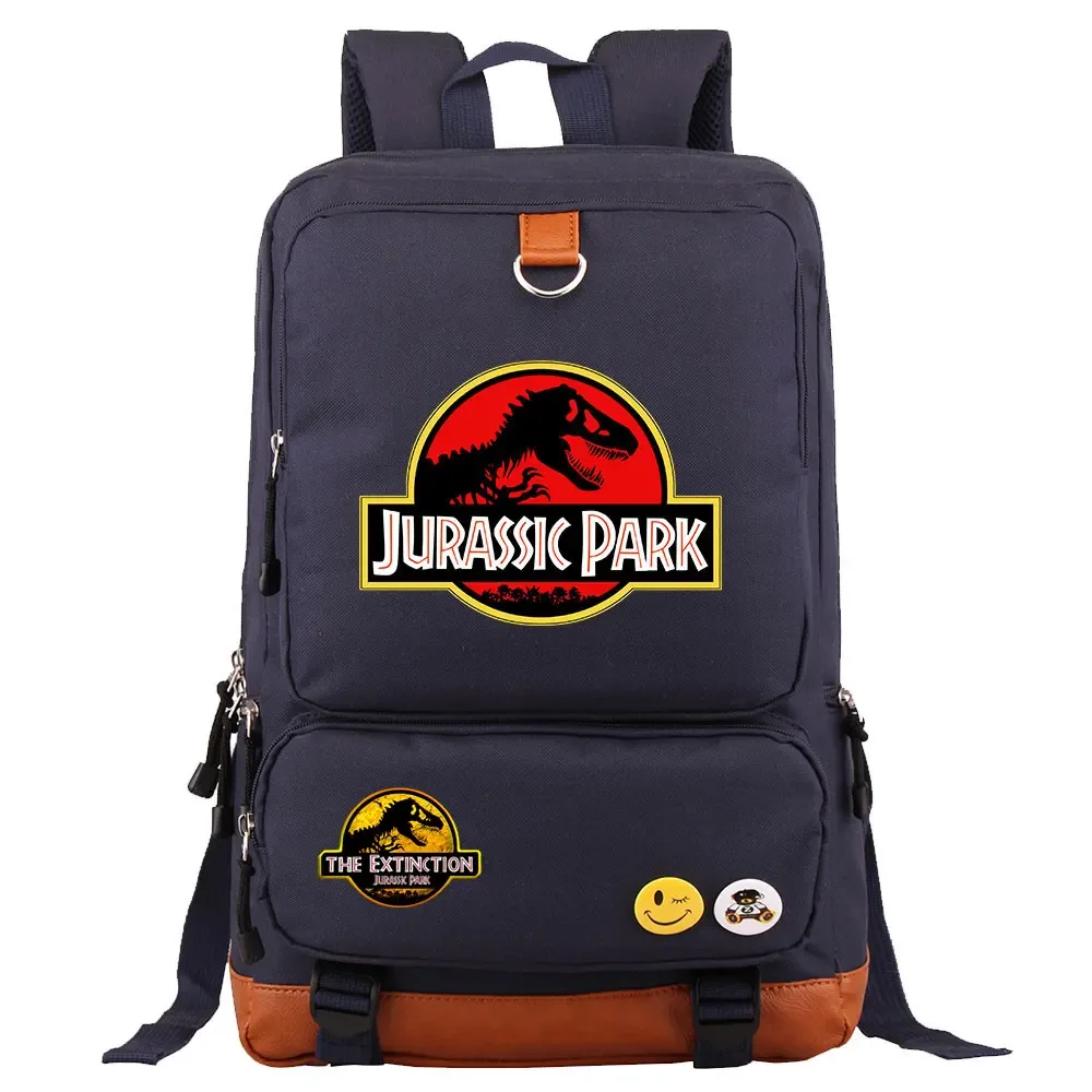 dinosaure jurassic park monde garçon fille enfants retour à l'école livre sacs, femmes adolescents mochila, hommes ordinateur portable étudiant sac à dos