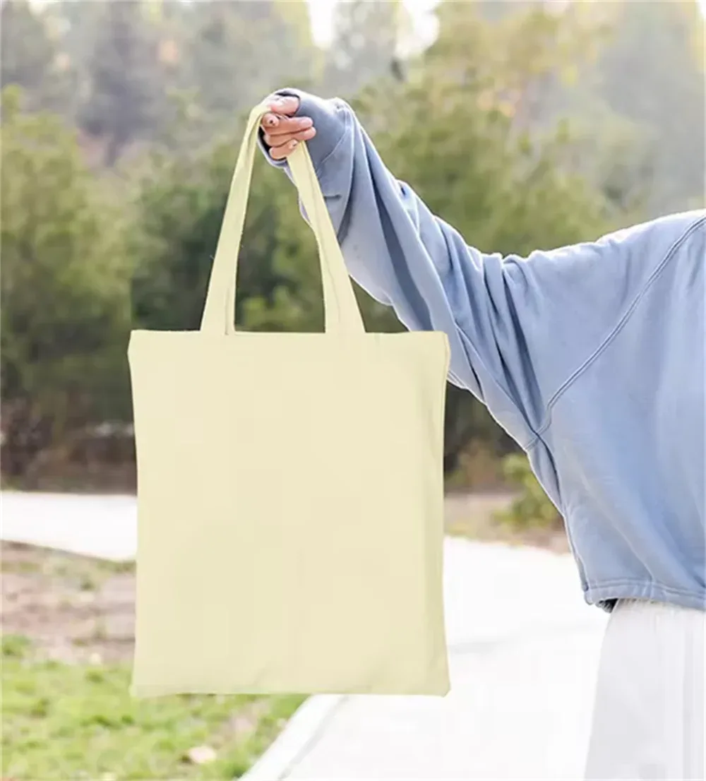 30 pièces de sacs en coton personnalisés, sacs fourre-tout légers, sacs d'épicerie réutilisables de taille moyenne, sacs en tissu diy, cadeau