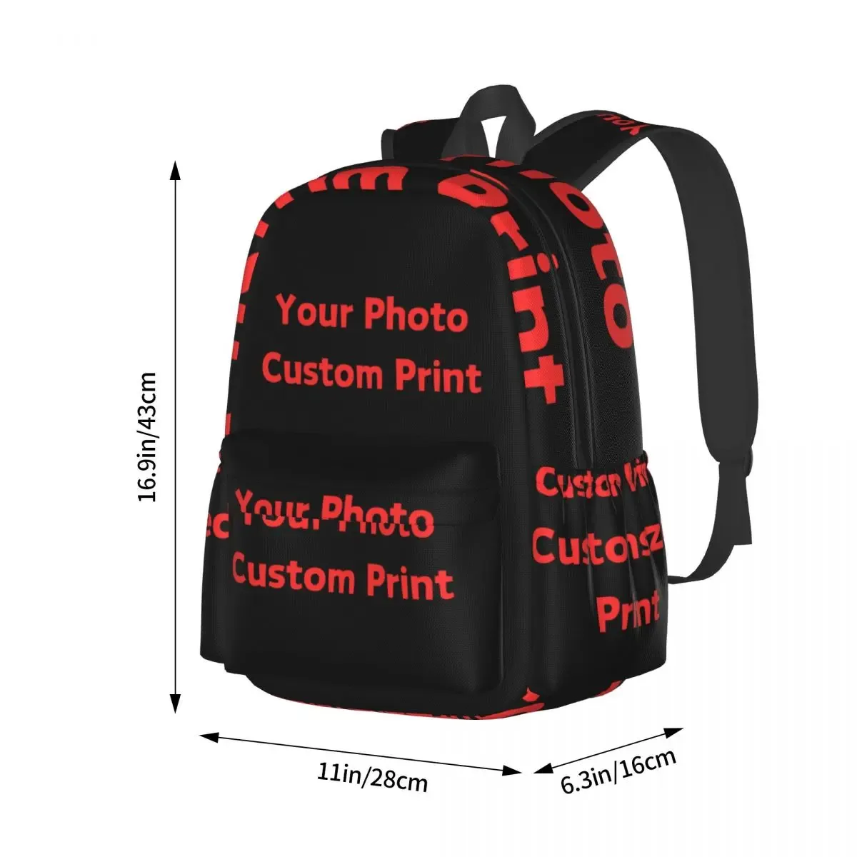 votre photo sac à dos imprimé personnalisé unisexe logo personnalisé motif sacs à dos polyester jolis sacs d'école sac à dos design de voyage