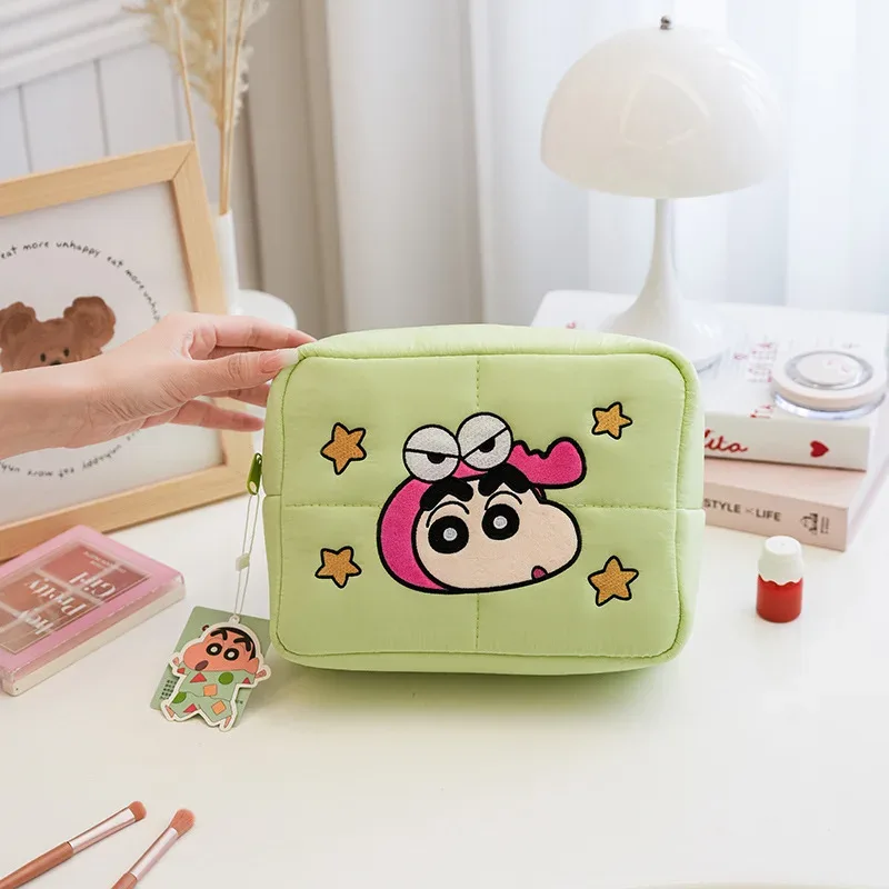 organisateur voyage polyester motifs animaux blanc vert pastel grande capacité rangement cosmétiques maquillage sac transport
