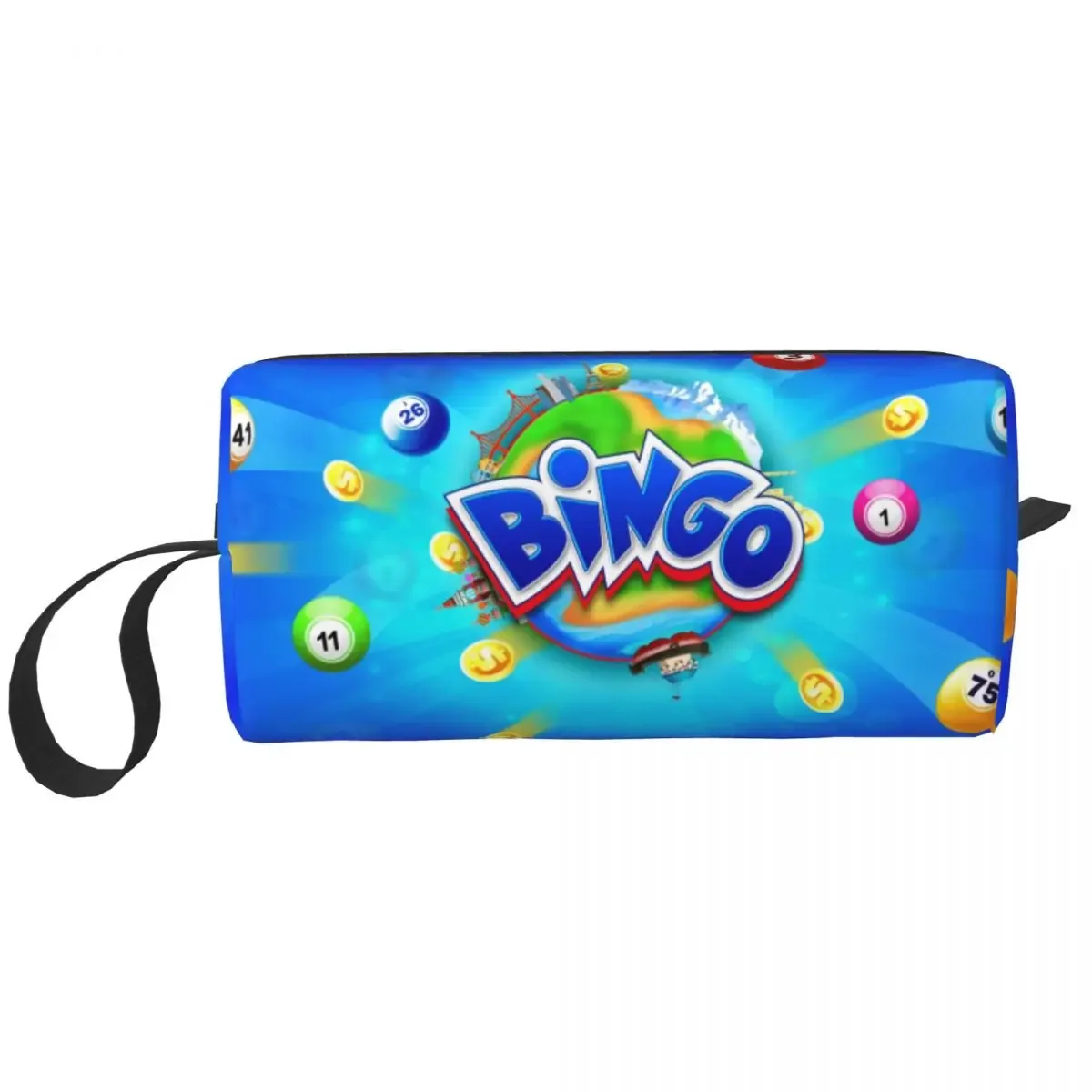 trousse de toilette personnalisée, trousse de voyage, bingo iktoilette, papier kawaii, jeu de maquillage, cosmétique, boîte de rangement de miles pour femme