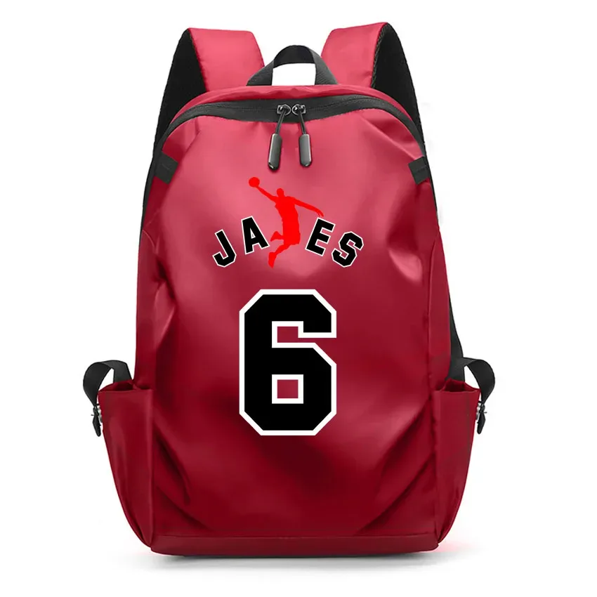 sac à dos en toile imprimée avec motif de lettre et numéro 23, sac d'école pour étudiants, sac à dos pour ordinateur portable, grande capacité, mode garçon et fille, albanes
