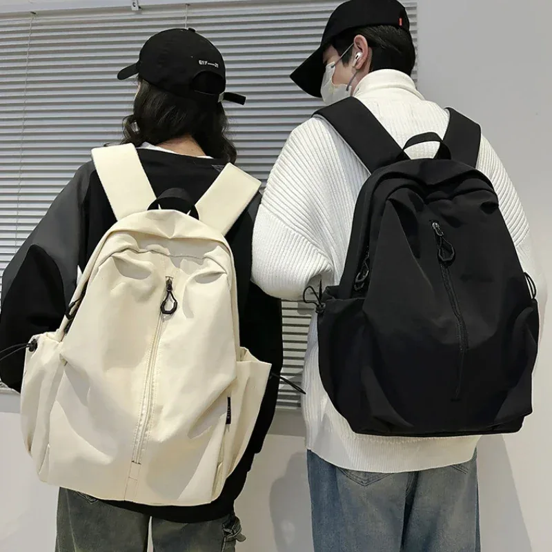 sac à dos d'université étanche en nylon de 15.6 pouces, sac à dos de voyage de grande capacité pour ordinateur portable unisexe, sac d'école de conception simple pour adolescents